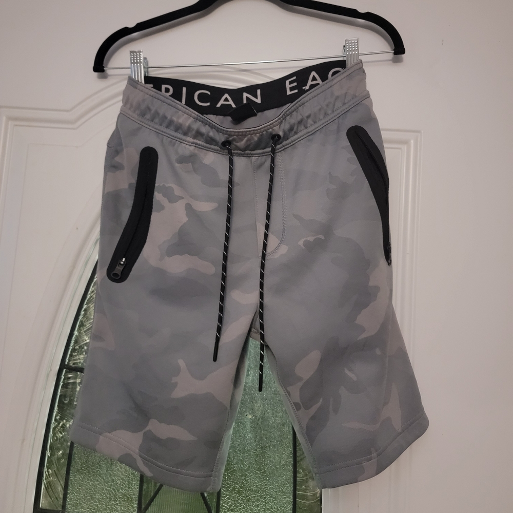 AE camo shorts